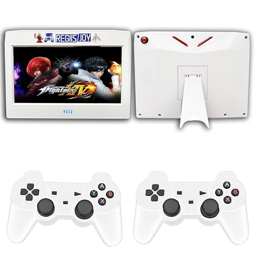 RegiisJoy 30000 in 1 Handheld Portable Arcade Game Console with HD Screen Mini Pandora Box 70S 2.4GHZ Wireless Controllers Search/Hide/Save/Load/Pause Games