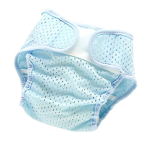 KOMBIUDA Stretchable Baby Diaper Cover Ice Silk Mesh Breathable Cool Summer Lightweight Comfortable Size S Mesh Outer