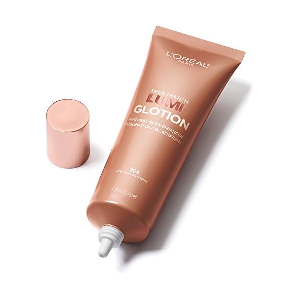 LOreal-Paris-Makeup-True-Match-Lumi-Glotion-Natural-Glow-Enhancer-Lotion-Deep-135-Ounces L'Oreal Paris Makeup True Match Lumi Glotion, Natural Glow Enhancer, Illuminator Highlighter, Bronzing Drops For a Sun-Kissed Glow, 904 Deep