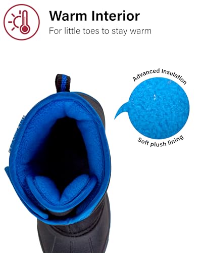 Ice Fields Adrian Toddler Little Kids Snow Winter Boots, Warm, Waterproof Shell, Fleece-Lined Shoes3