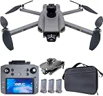 Lozenge 360°Obstacle Avoidance Brushless GPS Drone with Camera for Adults 4K Remote Control with Screen Smart Follow Auto Return Long Battery Life Quadcopter M16 Big Size