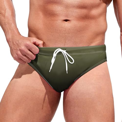 Genérico Bañador Slip Natación Hombre Diseño Minimalista Shorts Swimming Calzoncillos Secado Inmediato para Triatlones Sprint o Días de Relax en Balnearios Exclusivos