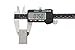 Accusize Industrial Tools 0-6'' Range by 0.001'' Resolution 3-Key Electronic Digital Caliper with Extra Large LCD, Ab11-1106