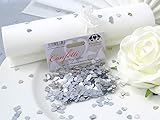 Schöne Kunststoff Dekoration aus Acryl metallisch. Für den Hochzeitstisch gibt es verschiedene Motive wie Herz, Just Married, Schmetterling, Brautpaar und Sterne. Mischen Sie mit Diamanten, Herzdiamanten und anderen Streuherzen.