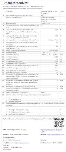 JVC Fernseher 40 Zoll Smart TV VIDAA Full HD HDR Fernseher mit 100 cm Bildschirmdiagonale und integriertem Triple-Tuner, LED TV LT-40VDF2555 (2026) JVC Fernseher 40 Zoll Smart TV VIDAA Full HD HDR Fernseher mit 100 cm Bildschirmdiagonale und integriertem Triple-Tuner, LED TV LT-40VDF2555 (2026)
