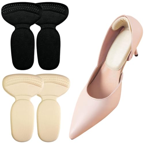 4 Pares De Plantillas Adhesivas Para Tacones Y Sandalias | Incluye Taloneras | Material De Látex Suave Y Antideslizante