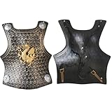 Kreeqe Conjunto de armadura de guerrero medieval vikingo romano épico romano con escudo, espada y casco para adultos para cosplay de Halloween (forma de dragón de bronce, talla M)