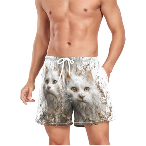 Bañador de secado rápido para hombre ligero con rompedor efecto tridimensional barro 3D 4