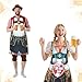 2Pcs Oktoberfest Apron,Couples Cooking Aprons German Dress Oktoberfest Costume German Outfits Party Oktoberfest Decorations Supplies for Men Women Couple Party Favor Gifts