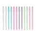 Pretty Candy Color Pen Black Ink Gel Nice Cute Ballpoint Rollerball Pens Roller Ball Fine Porous Point Writing Stationery School Office Supply Bullet Journal Ballpen, 12Pcs Set Arkin