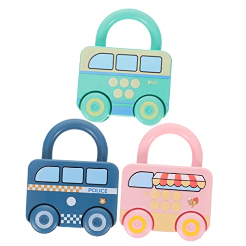 TOYANDONA 3 Pecas Brinquedo De Desbloqueio Chave Brinquedo Sensorial Correspondente Brinquedos Monte