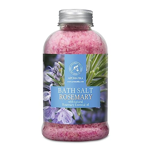 Rosmarin Salz 600g - Meersalz mit Natürlichem Ätherischen Rosmarin Öl - Mineralsalz Badezusatz - Badesalz für Körperpflege - Schönheit - Entspannung - Aromatherapie -