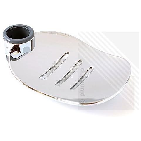 ECOSPA Large Chrome Plated Soap Dish Cover