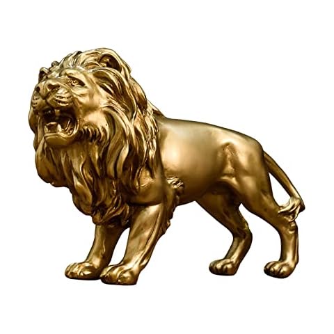 Baoblaze Modern Lion Resin Figurine Decor Cover