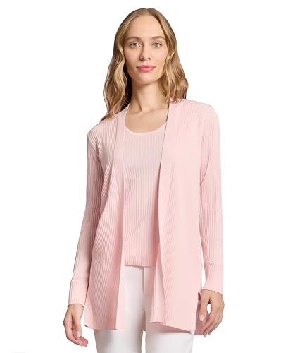 Image of Jones New York Women's Long Sleeve Cardigan with Side Slits