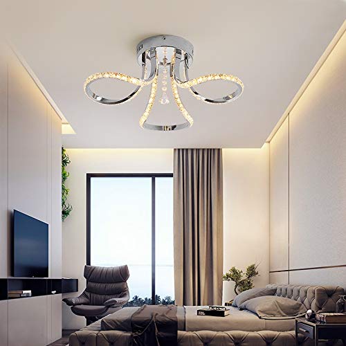 Lustre moderne à LED pour illuminer une chambre ou un salon sombre
