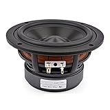  SHENGANG 1 Stück 5,25-Zoll-Audiolautsprecher, Woofer 4 OHM 8 Ohm 60 W Mitteltöner-Basslautsprecher HiFi-Lautsprecher for Bücherregal-Heimkino-DIY (Color : 8OHM Speaker, Size : 5.25\