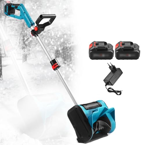 Balayeuse à neige sans fil avec levier rétractable jusqu'à 125 cm
