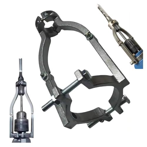 Square Hole Drill Bit Adapter for Bench Drill Or Hand Drill,Mortising Attachment for Drill Press,Easily Install Drill Attachment,Tenon Drill Bits Fixing Bracket Power Tool Accessory for Drill Machines