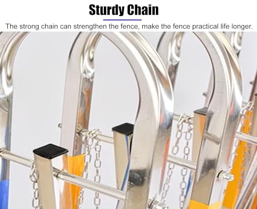 Barrière mobile extensible en acier industrielle extérieure avec roues