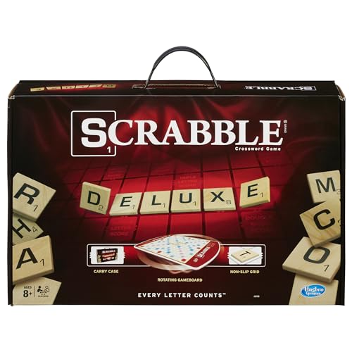 17. Scrabble Deluxe Wooden Board Game