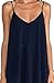 Chamllymers Women's Nightgowns Chiffon Sleep Lingerie Full Slips Sleeveless Nightshirts Pajama Dress Navy XL