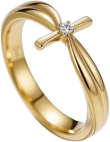 Custom Personalized Two-Tone/Single-Tone Cross Collection Birthstone Ring Name Engraved 925 Sterling Silver/10K/14K/18K Gold Promise Anniversary Engraved Ring For Women