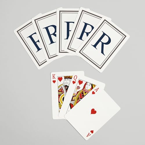 Baraja de Poker Lantern Press Monogram R 52 Cartas miniatura 7