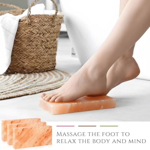 Swiffen 6 Pcs Himalayan Salt Tiles for Sauna Spa, 8 x 4 x 2 Inches, Natural Pink Salt Bricks Bulk Stone Blocks for Building Sauna Room, Spa Walls, Massage, Dry Aging, Wellness Centers, Home DIY Decor by Swiffen - Image 3