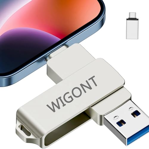 WIGONT Clé USB 128 Go Pen Drive pour Sauvegarder Plus de Photos et de Vidéos, Clé USB pour...