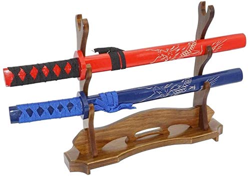 Innovation Sword Stand Sword Display Stand Rack In Legno Massello A 3 Strati Samurai Sword Staffe Supporto Per Armi Espositore Per Armi