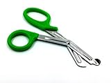 IMS IMS-PAR-GRN7 Autoclavable Neon Green Trauma Paramedic Utility Bandage Shears Scissors, 7.5' L