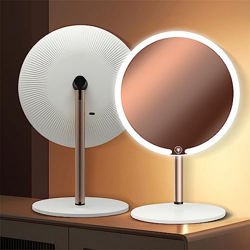 Miroir cosmétique LED intelligent à intensité réglable pour bureau