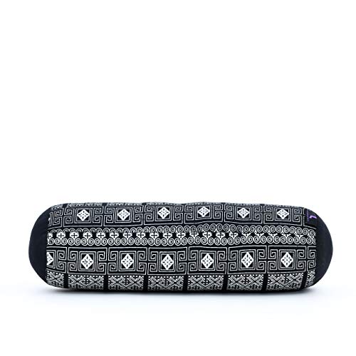 Image of Leewadee Small Yoga Bolster - Shape-Retaining Cervical Neck Roll, Tube Pillow for Comfortable Reading, Kapok Filling, 22 x 6 x 6 inches