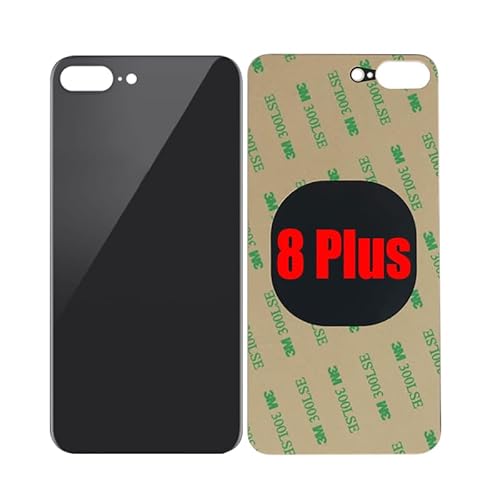 iPhone 8 Plus Back Glass Battery Cover (Black)