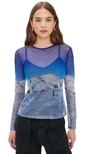 Never Fully Dressed Women's Ski Slopes Mesh Long Sleeve
