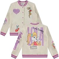 Looney Tunes Lola Bunny Varsity - Chaqueta bomber para niñas