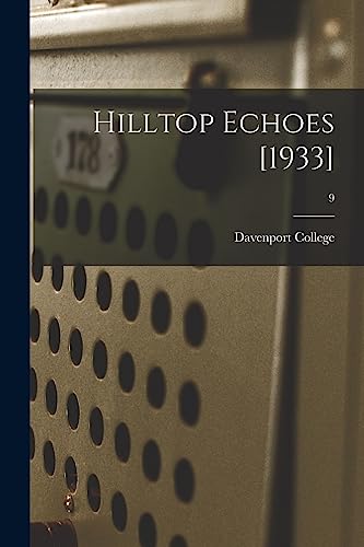 Hilltop Echoes [1933]; 9