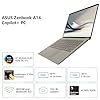ASUS Zenbook A14 Copilot+ AI PC portatile | 14" WUXGA OLED (100% DCI-P3) | Qualcomm Snapdragon X Plus (fino a 45 top) | 16 GB RAM 512 GB SSD | per Creator Business Professional Win11 Pro con