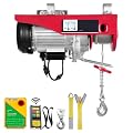 Electric Hoist with Wireless Remote Control,110v Electric Hoist Winch with Remote Control, 40ft/20ft Lifting Height & Pure Copper Motor, for Warehouse Garage Factory (1320lbs)
