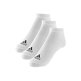 Fußgewölbeunterstützung adidas Unisex Trainingssocken Performance extrakurze dünne 3 Paar, Weiß, 39-42