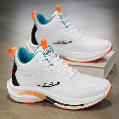 Men's High - Top Color - Accent Sneakers, Fashion Sports Shoes - Fashionable for Trail Runs, Gym Training & Daily Commute4