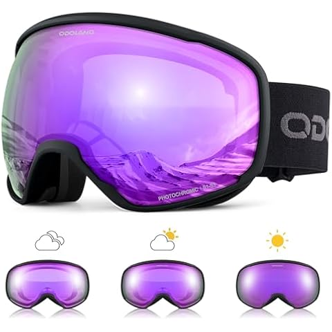 Odoland Photochromic Ski Goggles Cover