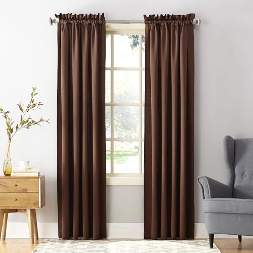 Sun Zero Barrow Energy Efficient Rod Pocket Curtain Single Panel