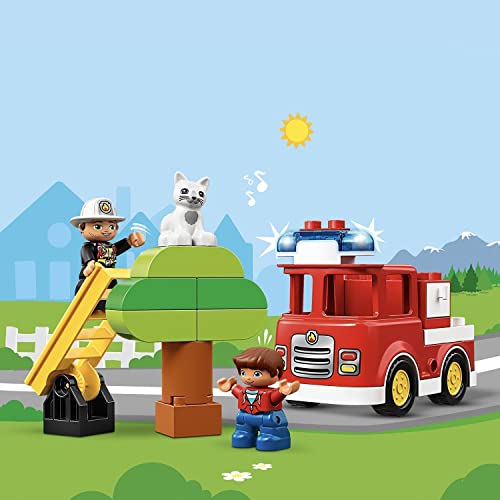 LEGO 10901 DUPLO Feuerwehrauto, Feuerwehr Spielzeug für Kleinkinder im Alter von 2-5 Jahren mit Licht & Geräuschen – Bild 4