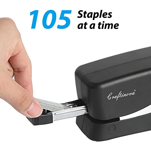 Craftinova Electric Stapler, 25 Sheet Capacity, Include 2000 Staples  And 1 Staple Remover, Jam Free Stapler, Professional And Home Office Stapler，Battery Not Included，Ac Or Battery Powered. #TOP2