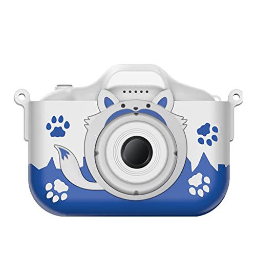 Fuhjythy CáMara HD Juguetes para NiñOs CáMara Digital CáMara de Video con Tarjeta SD de 32GB para NiñOs Regalos para BebéS Azul