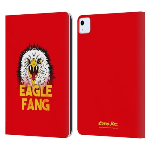 Head Case Designs Licenciado Oficialmente Cobra Kai Team Eagle Fang Arte Clave de la Temporada 4 Carcasa de Cuero Tipo Libro Compatible con Apple iPad Air 2020/2022