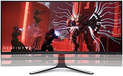Dell Alienware AW3423DW 34 Inch WQHD 21:9 1800R Curved Gaming Monitor, 175Hz, QD OLED, 0.1ms, NVIDIA G-SYNC Ultimate, 99.3% DCI-P3, HDR400, DisplayPort, 2x HDMI, 5x USB, 3 Year Warranty,White