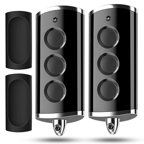 868,3 BiSecur Lot de 2 télécommandes pour ouvre-porte de garage Compatible avec Hörmann HSE4-868-BS Noir